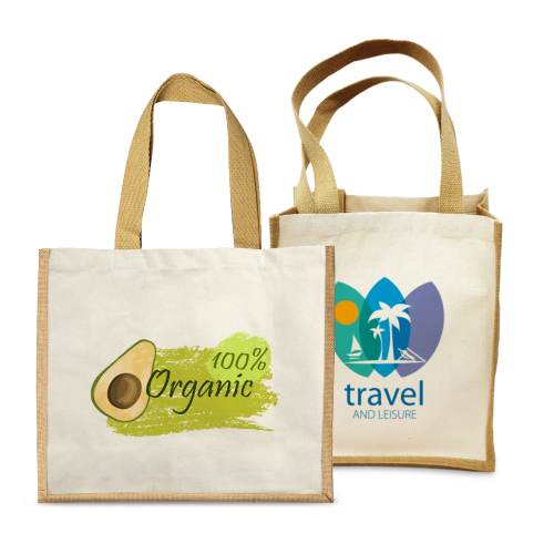 Custom Printed Jute Bags with cotton sides | Online Printing Services ...